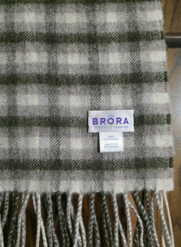 Brora 100 cashmere scarf made - brora,