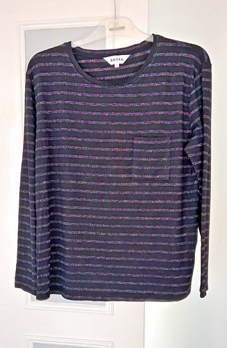 Brora ladies metallic - metallic, striped