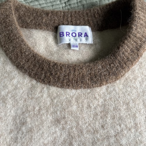 Brora alpaca contrast trim - alpaca,
